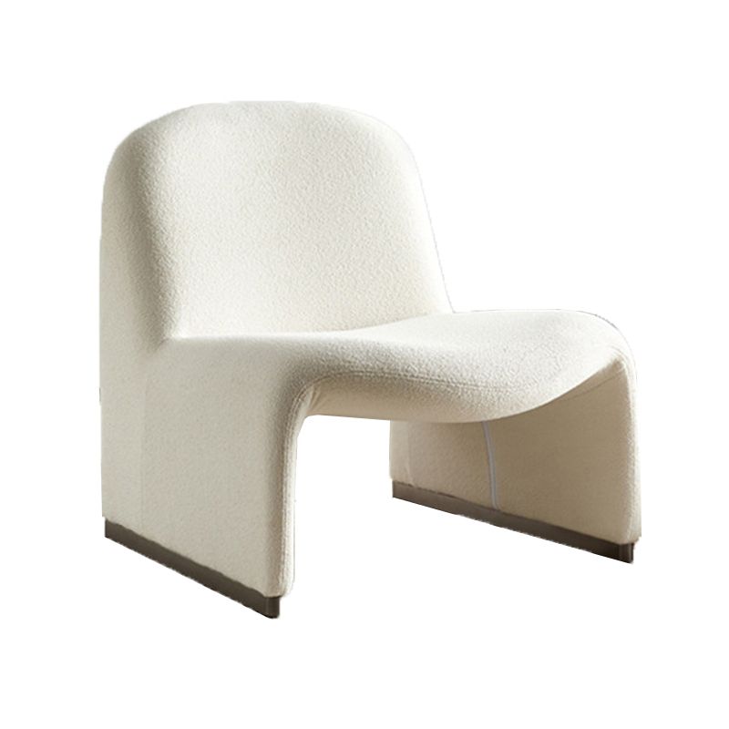Wool Armless Chair 28.34" High Metal Frame Chair for Living Room