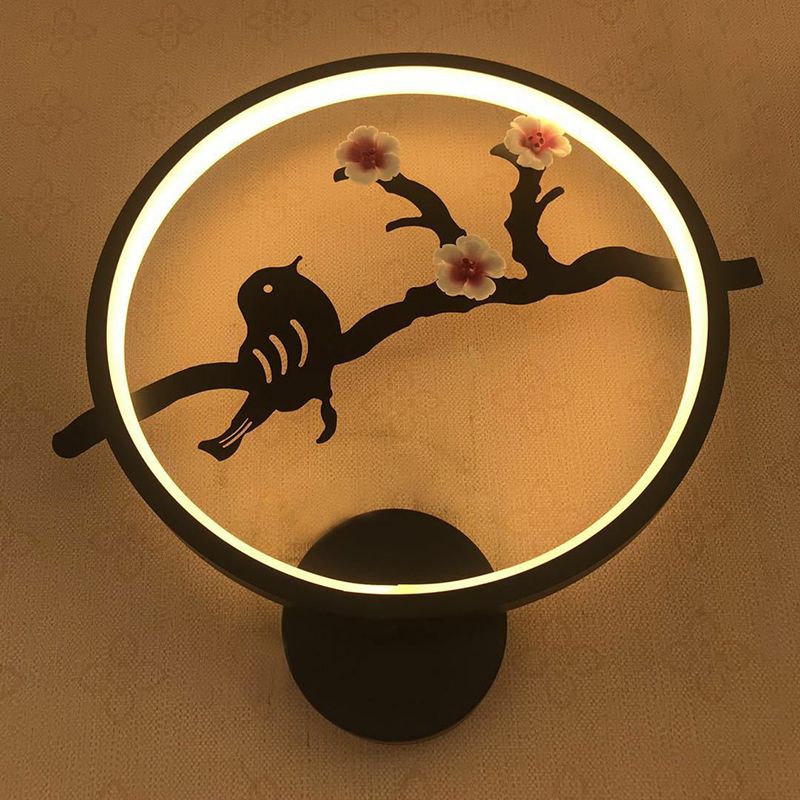 Minimalistische cirkelvormige muur SCRYL Licht Acryl LEDE ROOM LED WANDEL MUSTEN LICHTING IN WIT