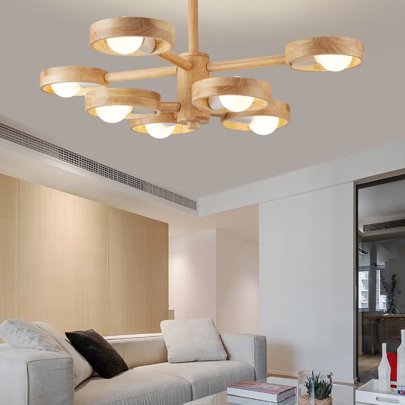 Multi -Leuchtring -Zweighängung mit Gummiholzhängung von Gummi -Hängern für das Studium