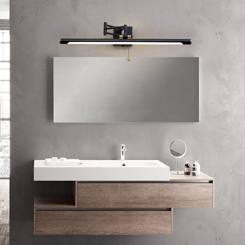 Tubular LED Bath Bar Metal LED Postmodern Vanity Wall Light with Extendable Arm