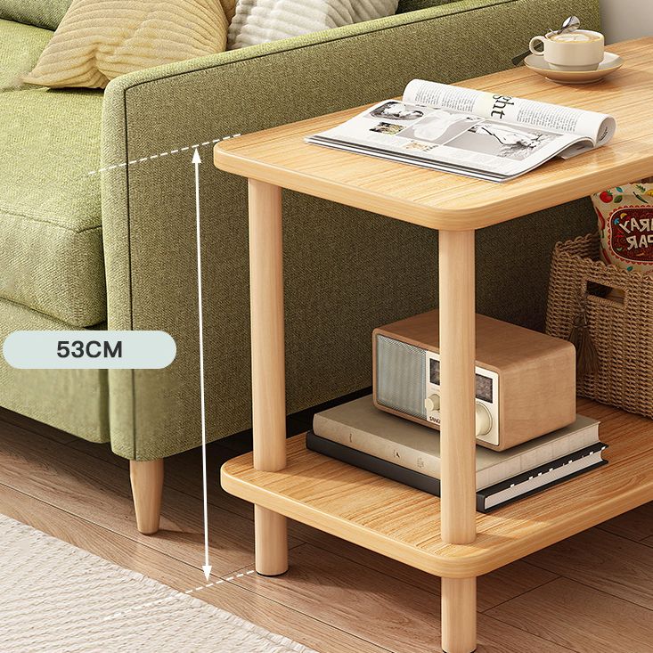 Modern Style Bookshelf Wooden Open Back Etagere Bookcase for Home