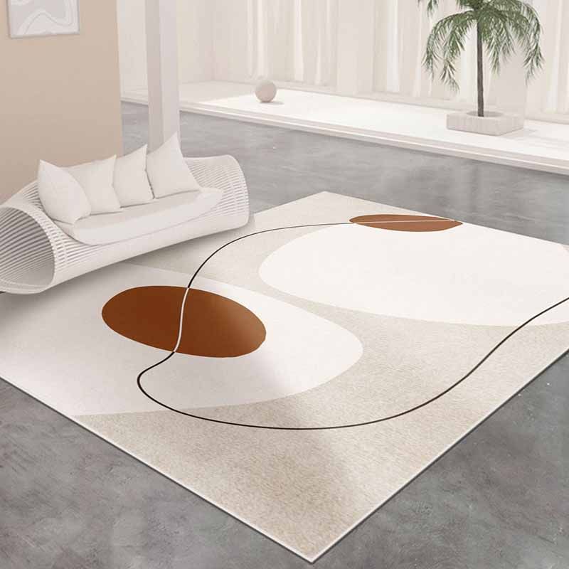 Artistic Carpet Modern Indoor Rug Washable Polyester Stain Resistant Carpet for Home Decor