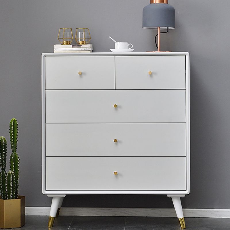 Solid Wood Accent Chest with Drawer Contemporary Side Cabinet