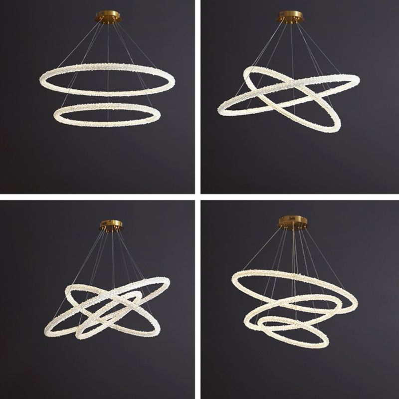 Moderner Stil klarer Kristallgehängnisbeleuchtung 1-Licht-Orbikularleuchterlampe