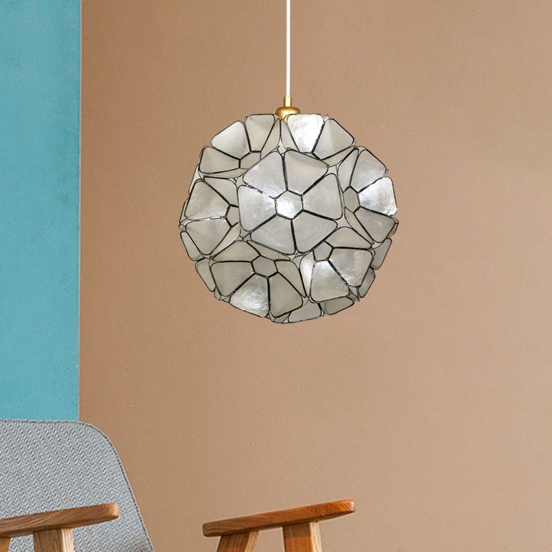 Lumière pendante en fleur noire moderniste 1 coquille de tête suspendue lampe à plafond avec conception d'épissage