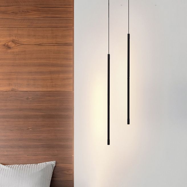 Metal Linear Hanging Lights Modern Style 1 Light Hanging Mount Fixture