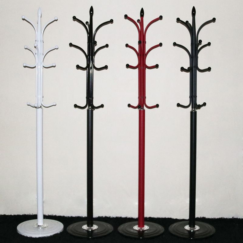 Entry Hall Tree Industrial Wood Free Standing Hallway Coat Hanger