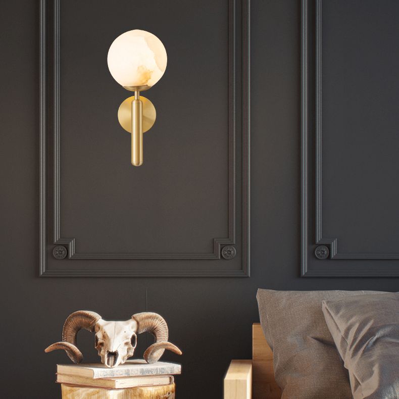 Contemporary Vanity Lighting Ball Shape Wall Light Fixture for Bathroom