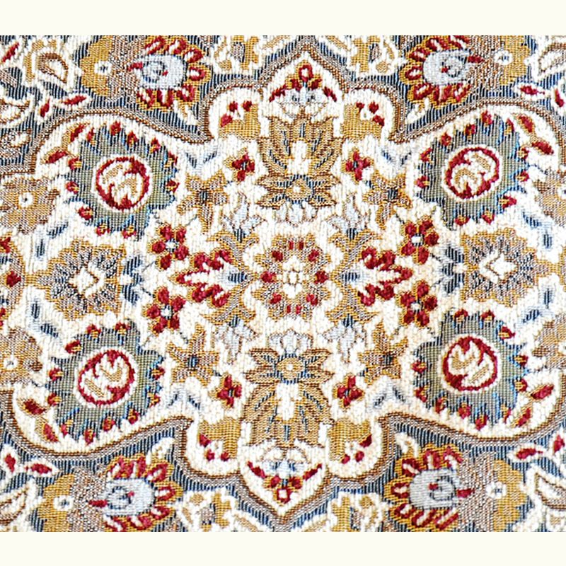 Dark Red Vintage Rug Polyester Graphic Area Rug Non-Slip Backing Rug for Living