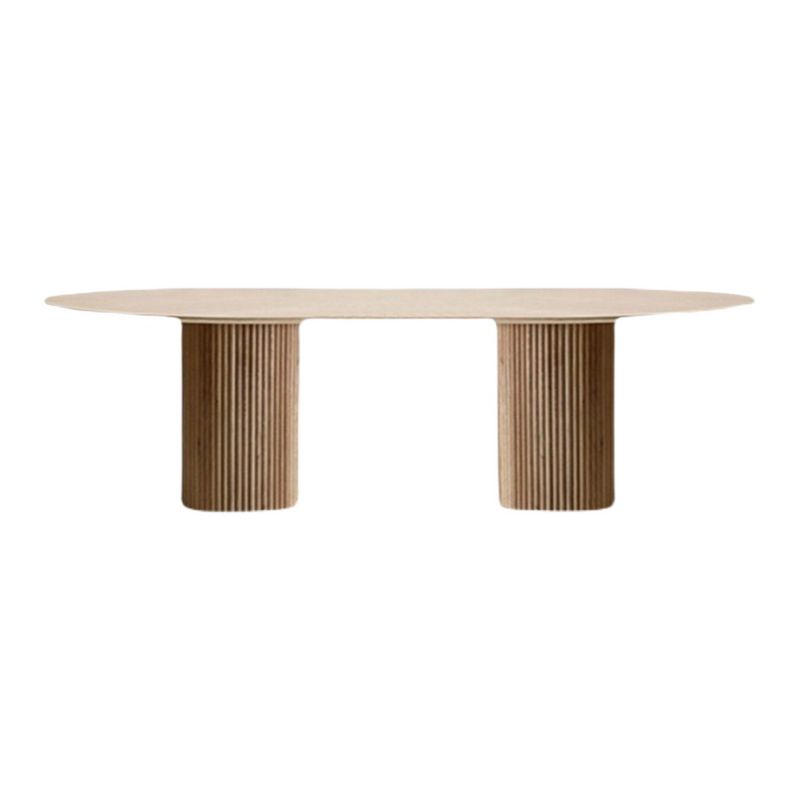 Mesa de comedor de madera maciza de pino