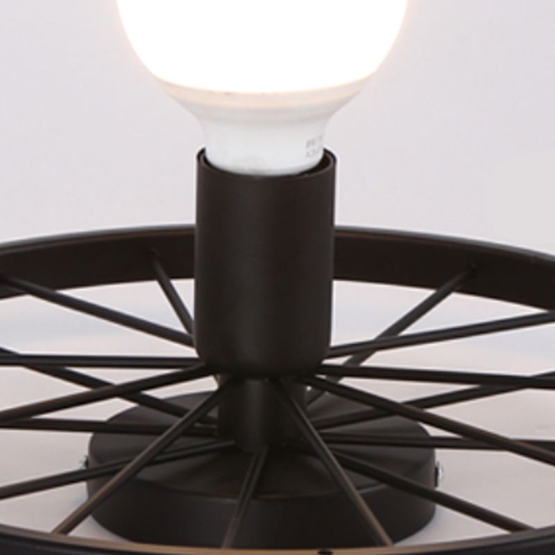 1-light Ceiling Mounted Light Industrial Style Close to Ceiling Light