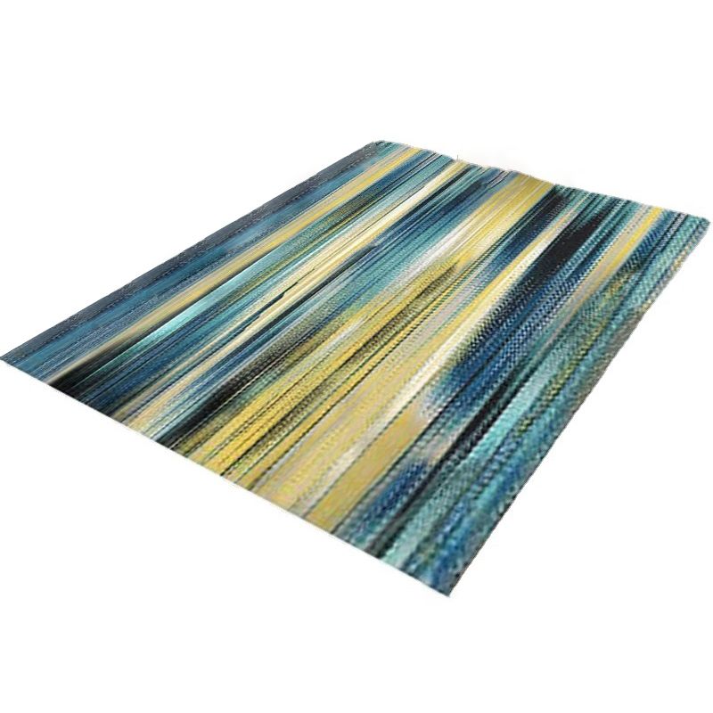 Grey Simple Rug Polyester Graphic Indoor Rug Stain Resistant Rug for Drawing Room