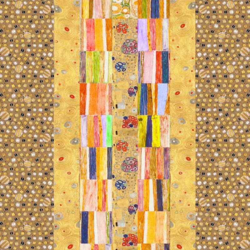 Square and Beads Mural Art Deco Stain Proof Living Room Wall Covering in Yellow, Custom Made