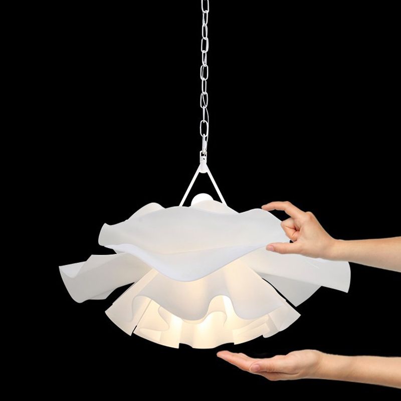 Nordic Style Flower Pendant Ceiling Light Acrylic Up and Down Lighting Hanging Light for Bedroom