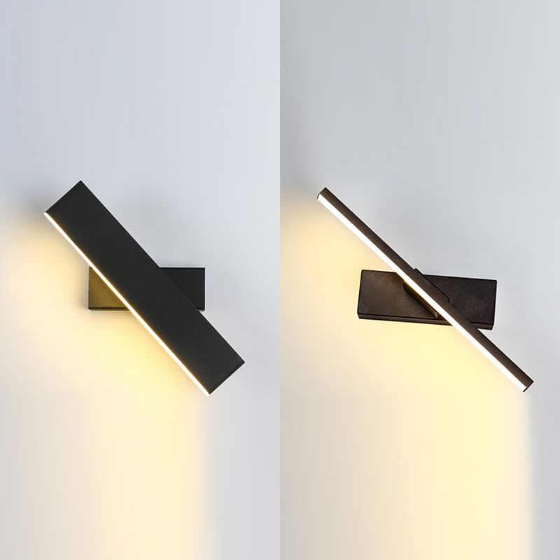 1-Licht linearer Schatten Wandleuchten moderner Metallmontageleuchte Metallmontage