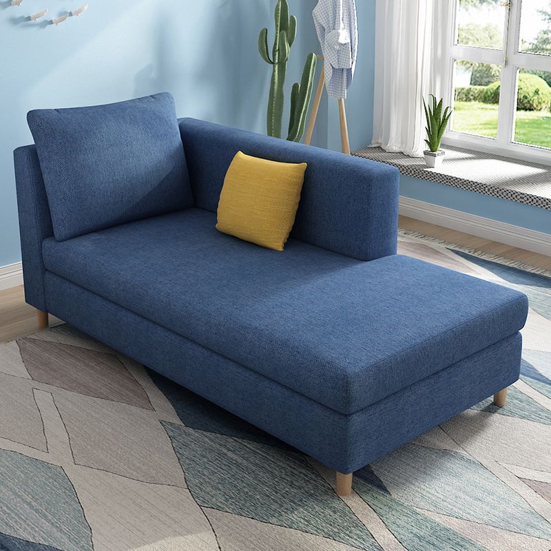 Nordic Recessed Arms Chaise Lounge with Cushioned for Bedroom and Living Room