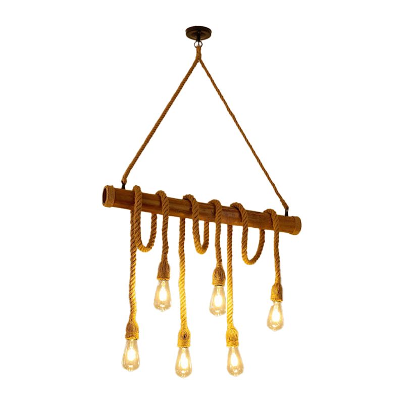 Industrial Pendant Lighting Rope Island Light Fixtures for Restaurant