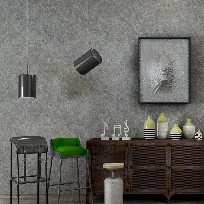 Industrial Cement Surface Wallpaper Roll Non-Pasted Living Room Wall Covering, 33'L x 20.5"W