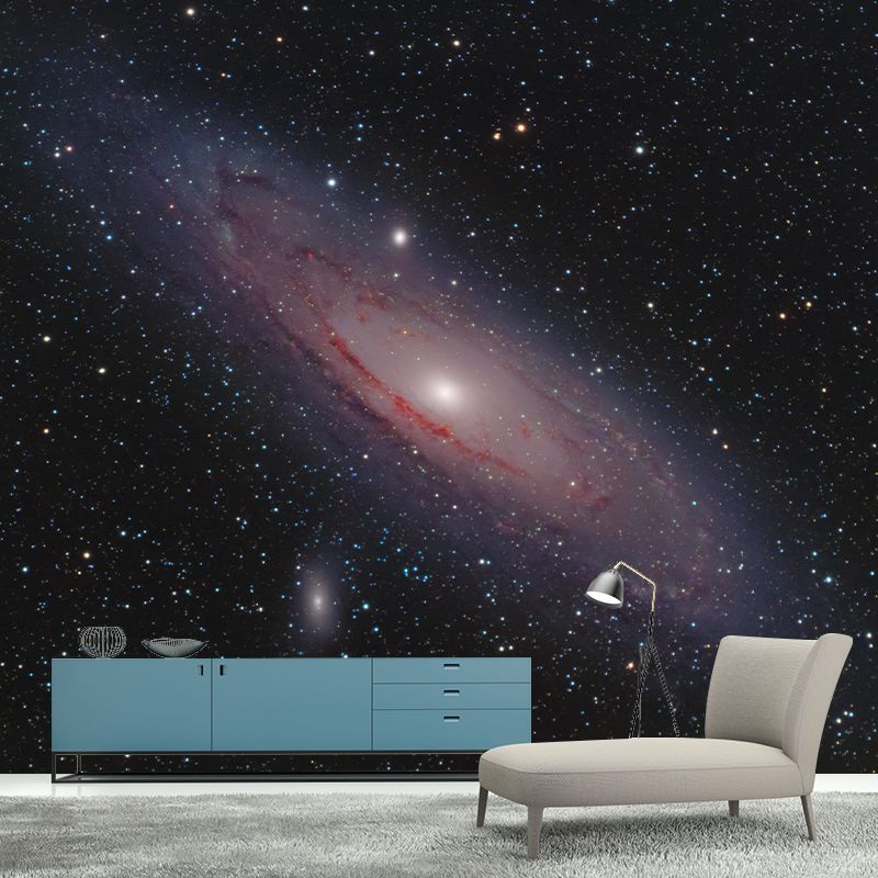 Modern Illustration Mural Wallpaper Starry Sky Sitting Room Wall Mural
