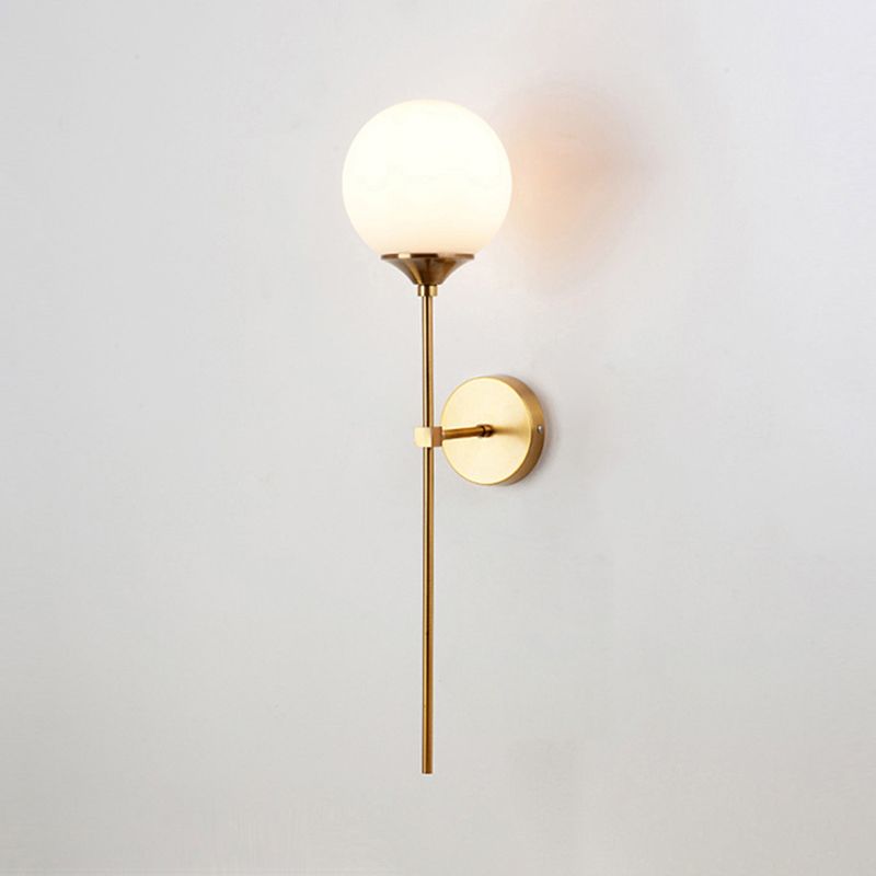 Luci di applique a sfera di vetro MODERNA MODERNA 1 Fissature di illuminazione a parete