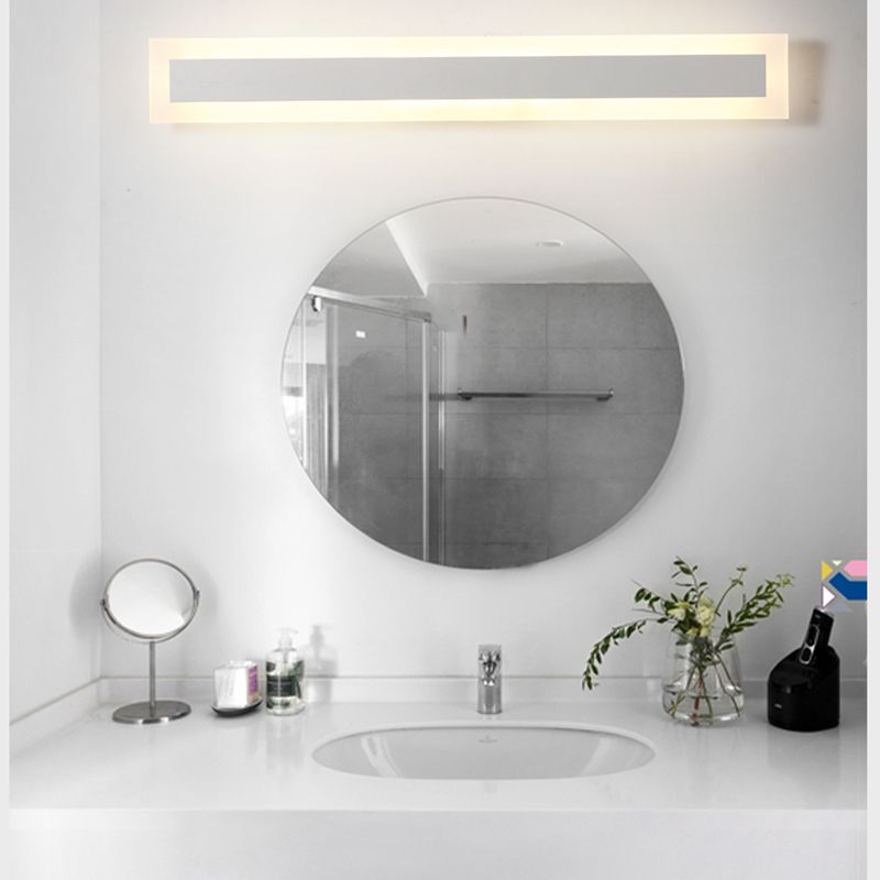 1 Light Linear Vanity Wall Lights Modern Style Wood Vanity Wall Sconce