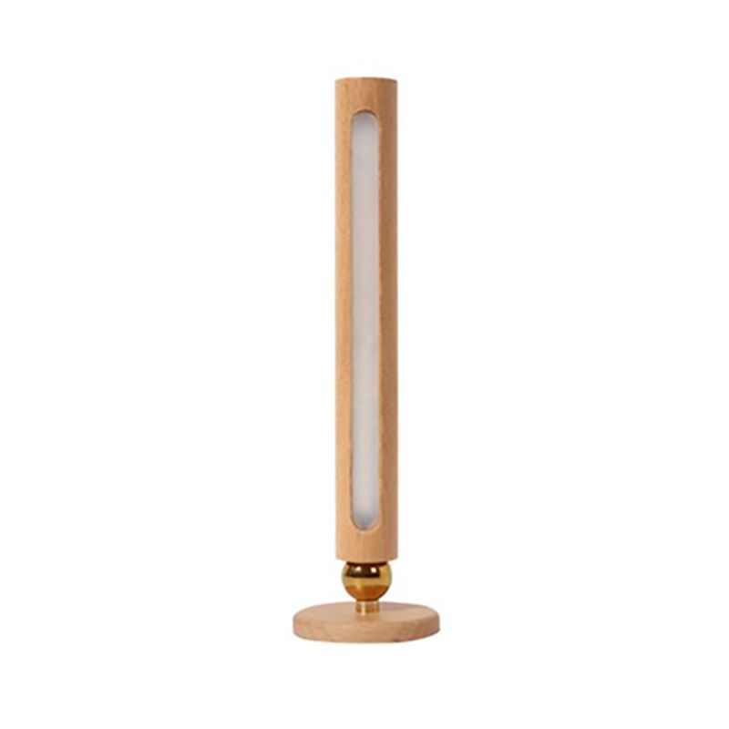 Oplaadbare buisvormige leeswandlamp Eenvoudige stijl houten bedmuurwandsconcurce