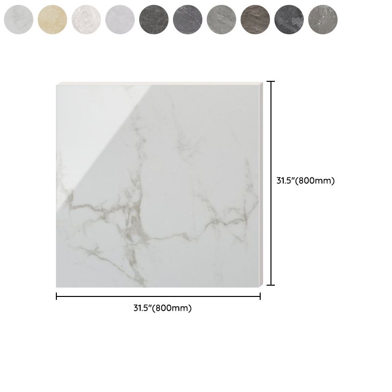 Modern Polished Porcelain Tile Marble Printed Square Floor and Wall Tile