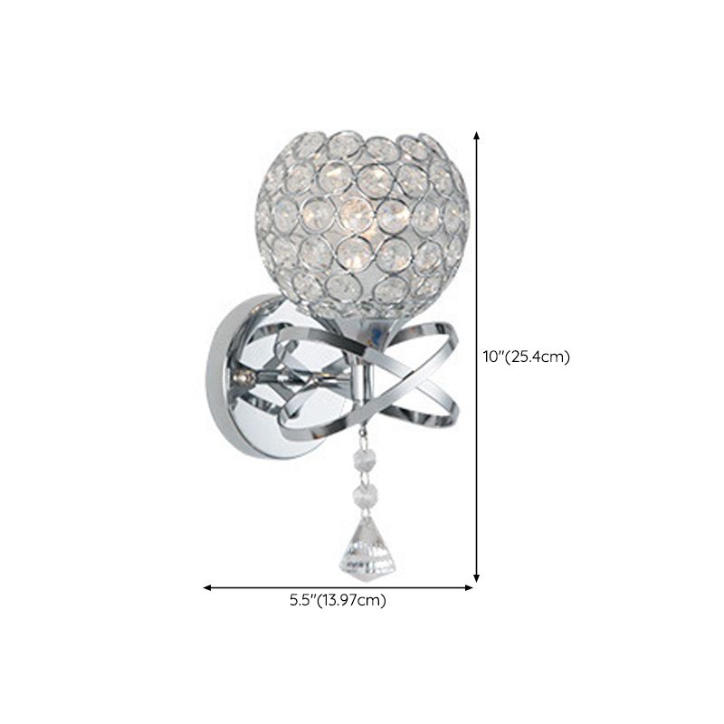 Modern Simple Iron Vanity Light Ball Shape Vanity Lamp for Shower Room