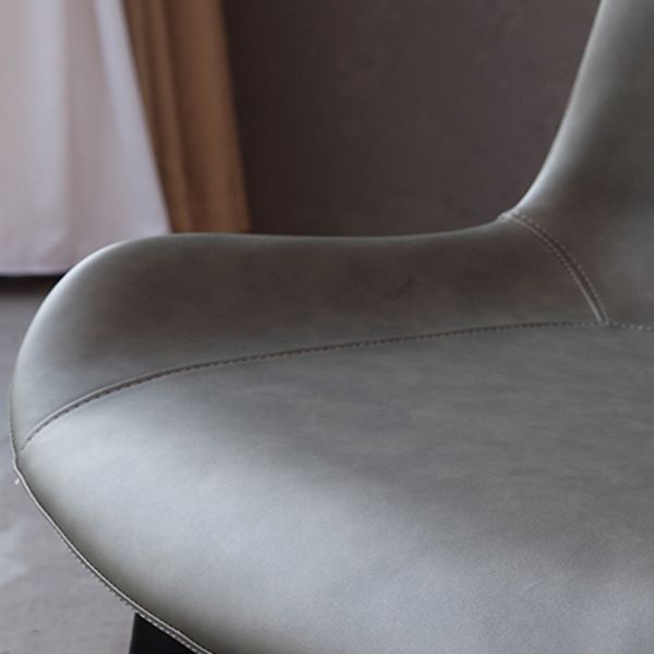 Contemporary Kitchen Dining Side Chair Leather Armless Dining Chairs