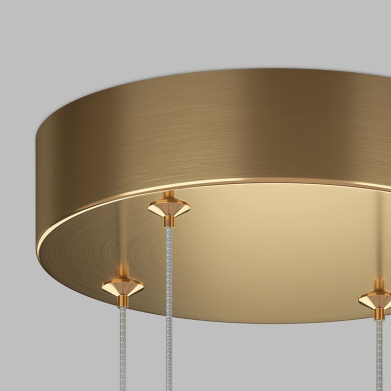 Contemporary Chandeliers Seamless Curves Hanging Pendant Lights with Acrylic Shade