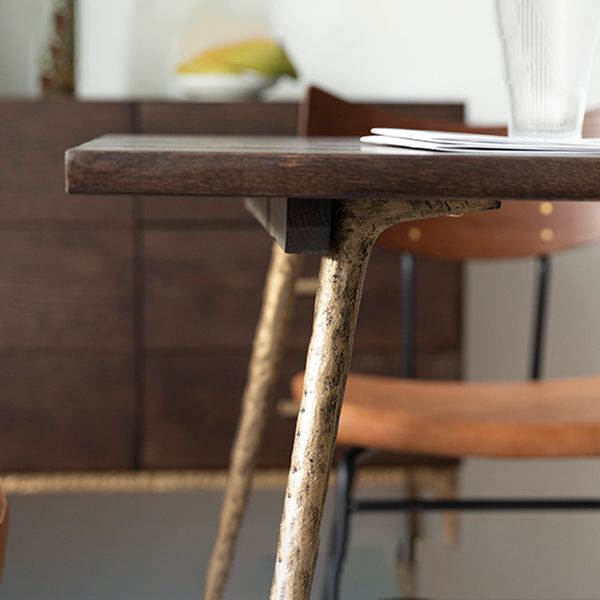 Muebles para el hogar de 4 pies de rectángulo de 4 pies Mesa de comedor de madera maciza para el hogar