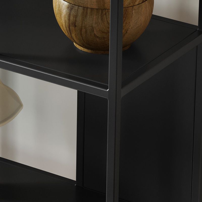 5-Shelf Modern Metal Bookshelf Etagere Open Shelf Bookcase in Burnish