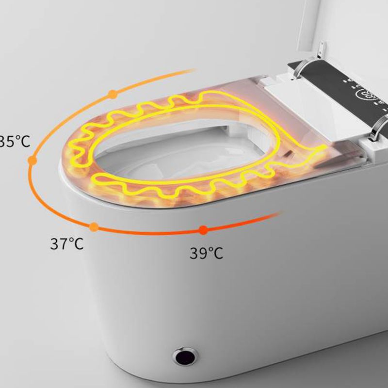 Modern Porcelain Floor Mounted Flush Toilet One Piece Toilet Siphon Jet Toilet