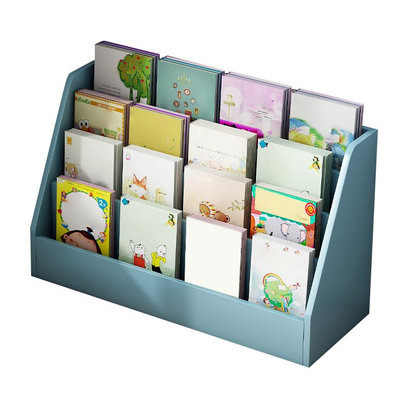 Scandinavian Book Display Closed Back Wood Children's Bookshelf