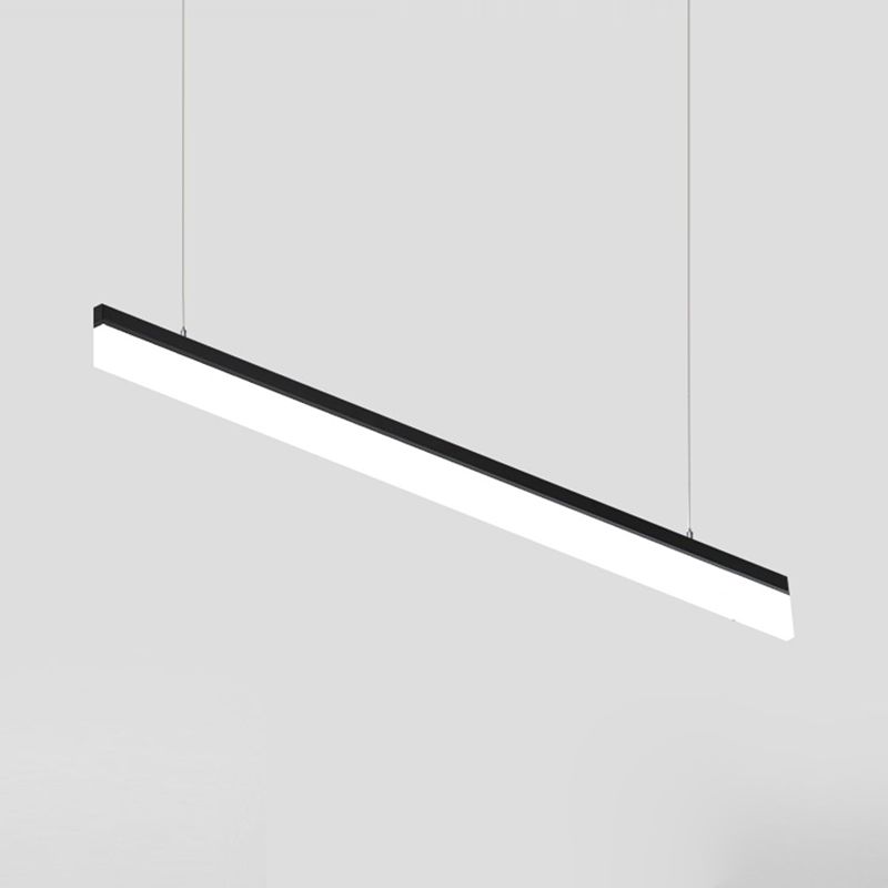 Paxage de lampe à île LED Nordic moderne Office Rectangle Pendant Light