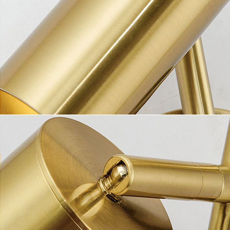 Ultra-modern Cylinder Wall Mount Lighting Metallic Wall Mounted Light Fixture for Living Room