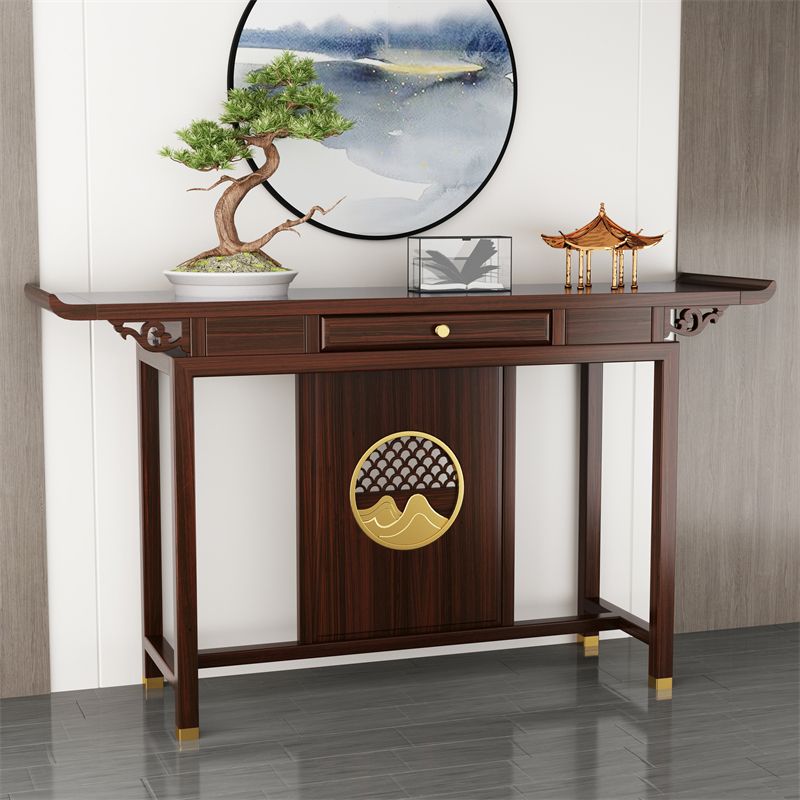 Rectangle Shape Contemporary Console Table Wooden Console Sofa Table for Hall