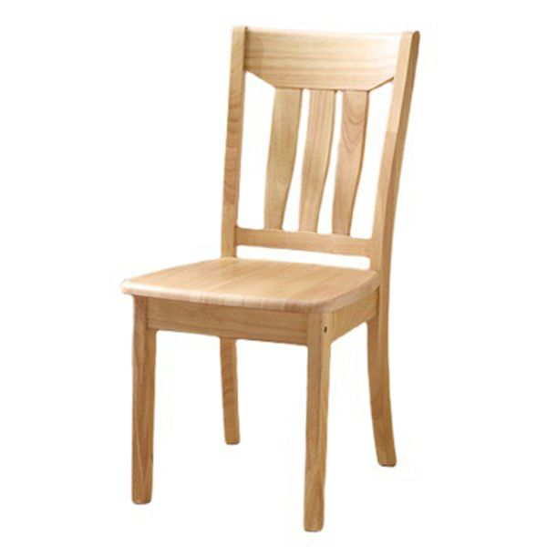 Silla lateral de madera maciza de estilo tradicional, silla de comedor con acabado mate para uso doméstico
