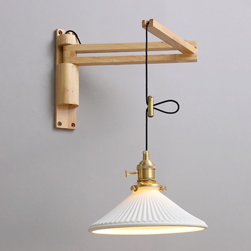Modern Creative Wall Light Porcelain Bedside Wall Sconce Light for Bedroom