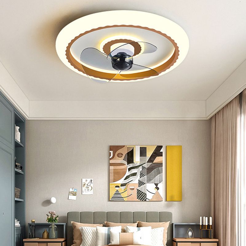 Macaron Round Éclairage du ventilateur