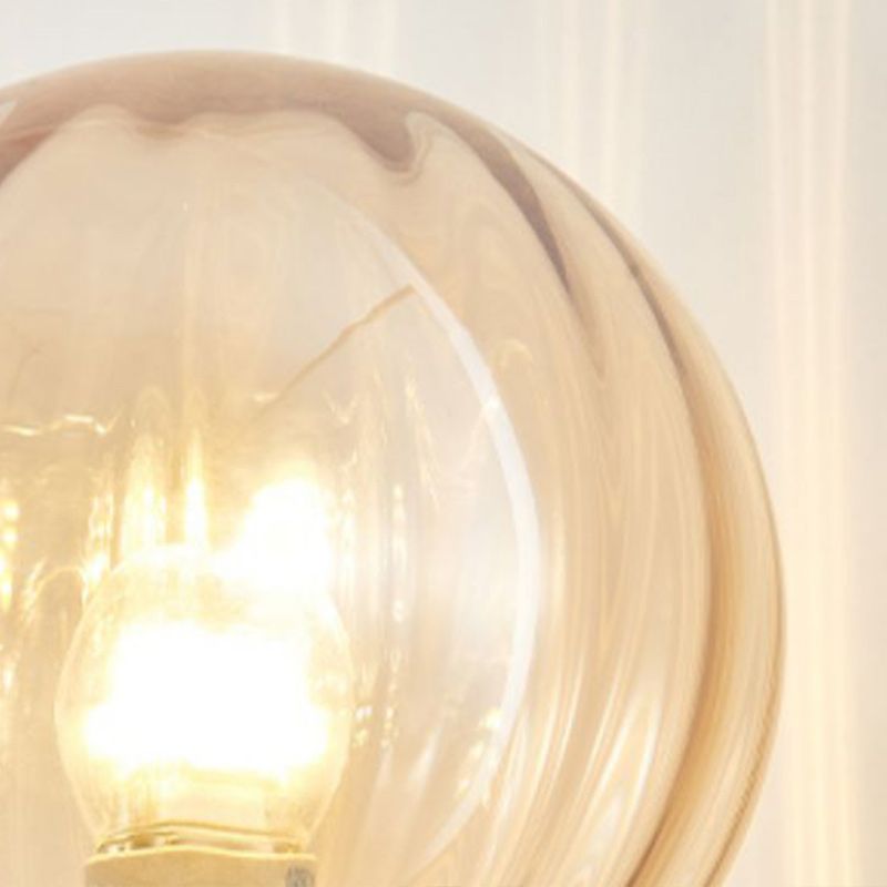 1-Light Ball Wall Lighting Contemporary Glass Wall Mounted Lights