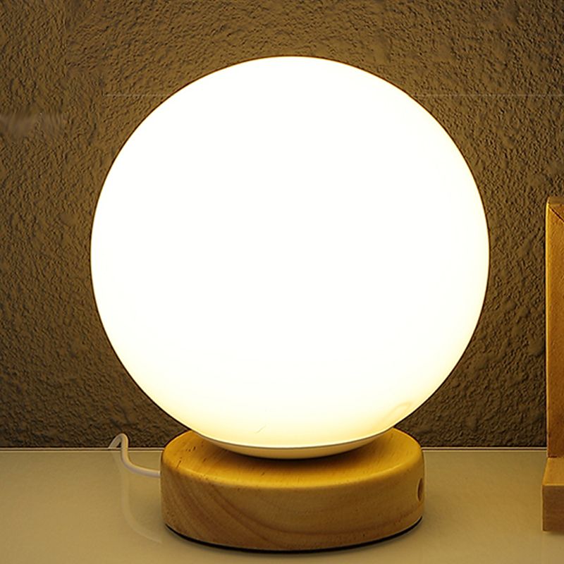 Noordse stijl geometrische tafellamp Moderne glazen bureaulamp voor studeerkamer