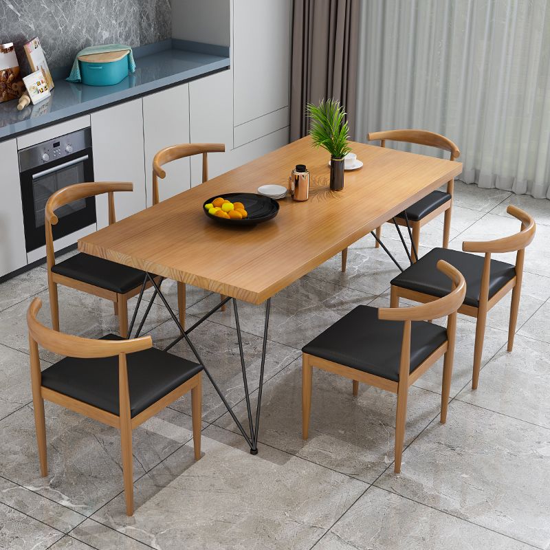 Industrial Wood 1/2/7 Pieces Dining Set Legs Dining Furniture