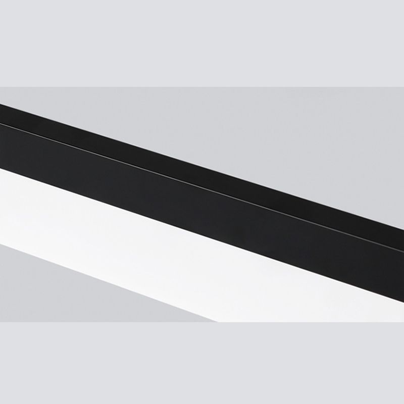 Modern Minimalist Style Linear Pendant Lighting Fixture Acrylic Hanging Lamps for Living Room