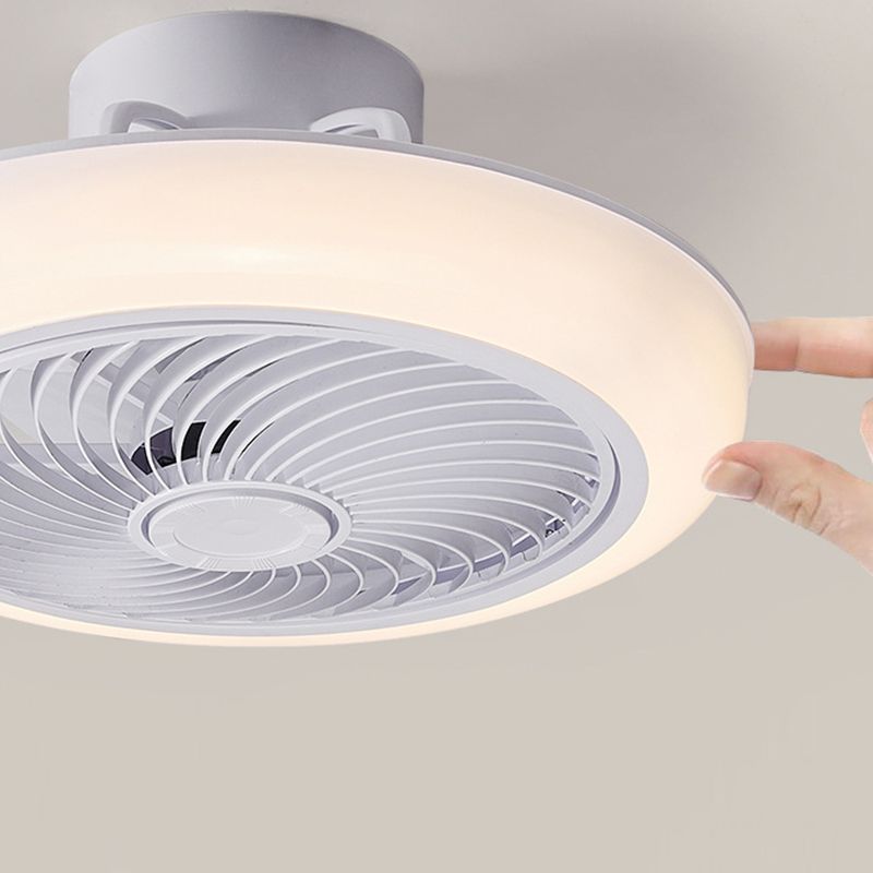 Style simple rond à la lampe à la lampe en acrylique LED à LED à LED en blanc