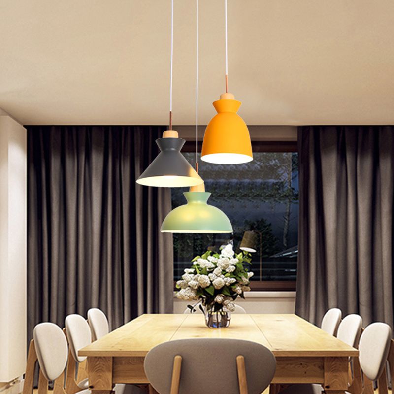 Macron Modern Nordic Style Metal One Head Suspension Light for Kitchen