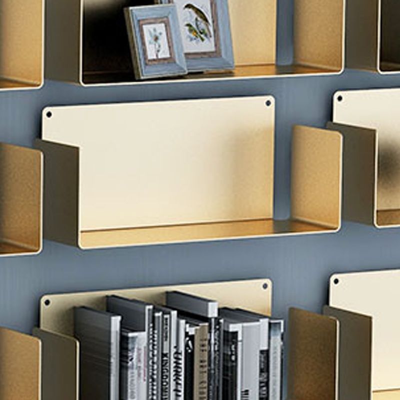 Libreria di unità murale orizzontale di ferro per la casa