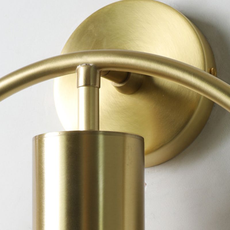 Post-Modern Wall Sconce Pivot Shade Sconce Lamp with Metal for Bedroom