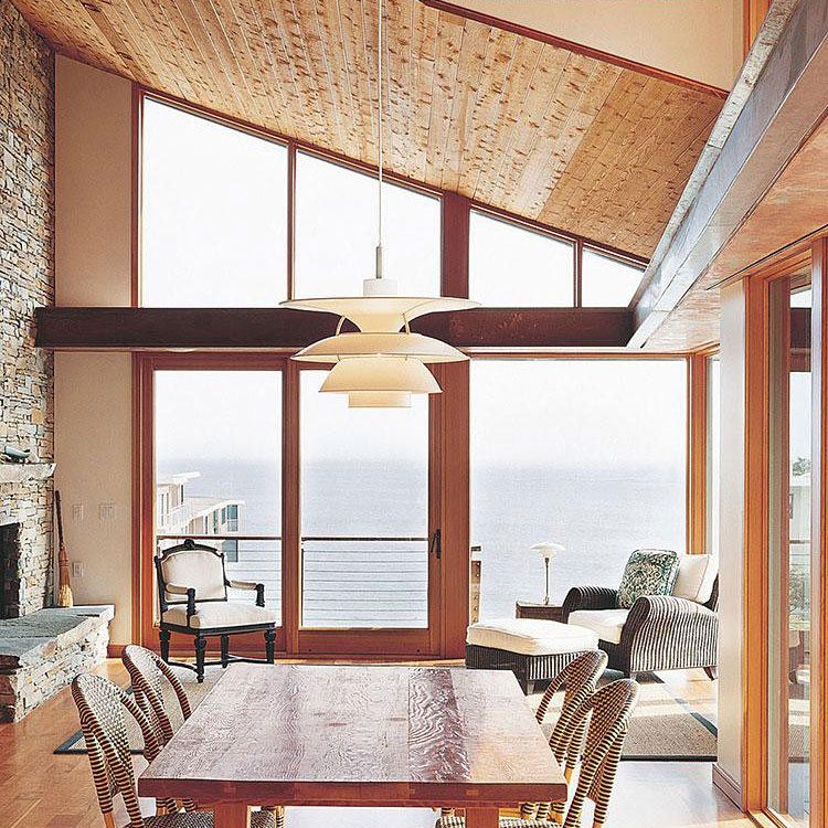 Modern Simplicity Geometric Hanging Pendnant Lamp Aluminum Hanging Pendant Lights for Restaurant