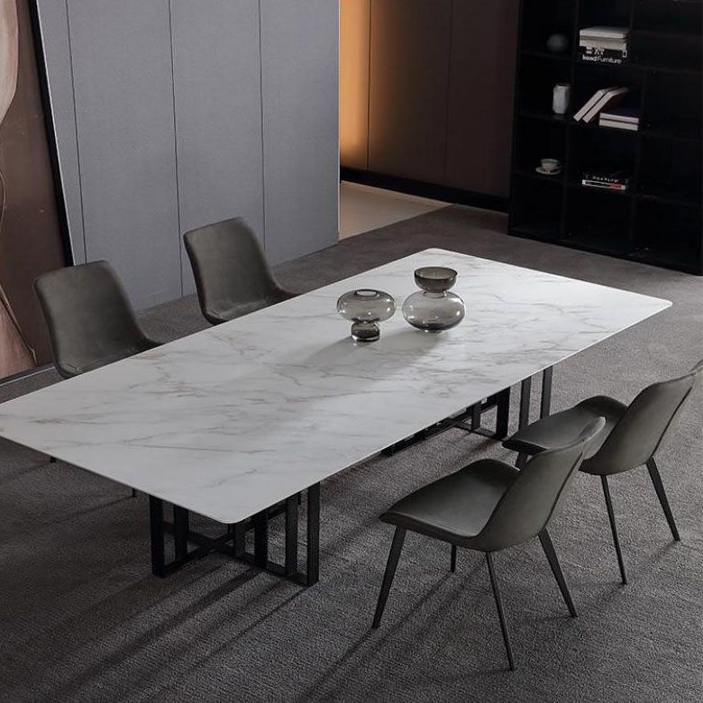 Silla auxiliar de cuero moderna para hotel, silla de comedor con respaldo sólido y acabado mate (juego de 2)